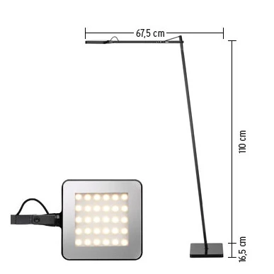Kelvin LED F VloerLamp Antracit - Flos - Koop Online 5 Kelvin LED F VloerLamp Antracit - Flos - Koop Online - Afbeelding 3