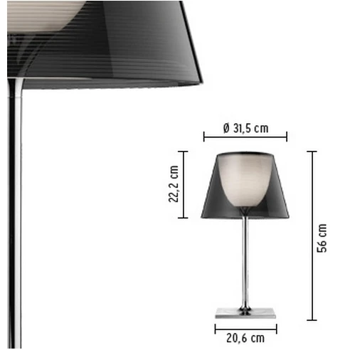 KTribe T1/T2 Tafellamp Smoke - Flos - Koop Online 5 KTribe T1/T2 Tafellamp Smoke - Flos - Koop Online - Afbeelding 3