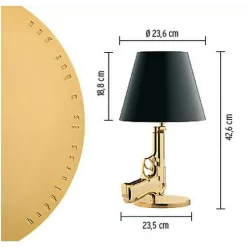 Gun Bedside Tafellamp Goud - Flos - Koop Online 10 Gun Bedside Tafellamp Goud - Flos - Koop Online -Flos-NL 224 4 1