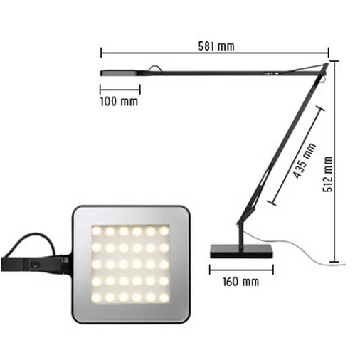 Kelvin Tafellamp LED Antracit - Flos - Koop Online 6 Kelvin Tafellamp LED Antracit - Flos - Koop Online - Afbeelding 4