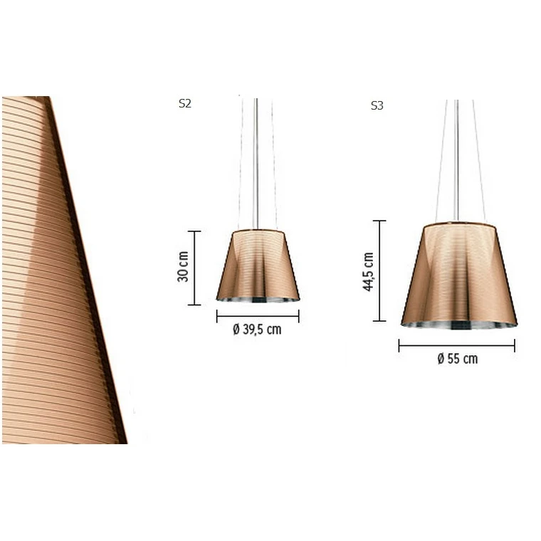 KTribe S2/S3 Hanglamp Alu Bronce - Flos - Koop Online 5 KTribe S2/S3 Hanglamp Alu Bronce - Flos - Koop Online - Afbeelding 3