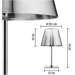 Ktribe T2 Tafellamp Aluminium Zilver - Flos - Koop Online -Flos-NL 257 5 1