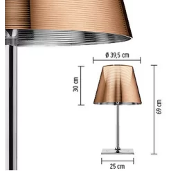 Ktribe T2 Tafellamp Aluminium Bronce - Flos - Koop Online -Flos-NL 258 5 1