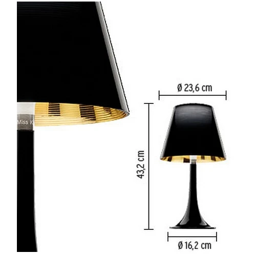 Miss K Tafellamp Zwart - Flos - Koop Online 4 Miss K Tafellamp Zwart - Flos - Koop Online - Afbeelding 2