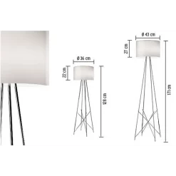Ray Vloerlamp Glas - Flos - Koop Online -Flos-NL 306 4 1