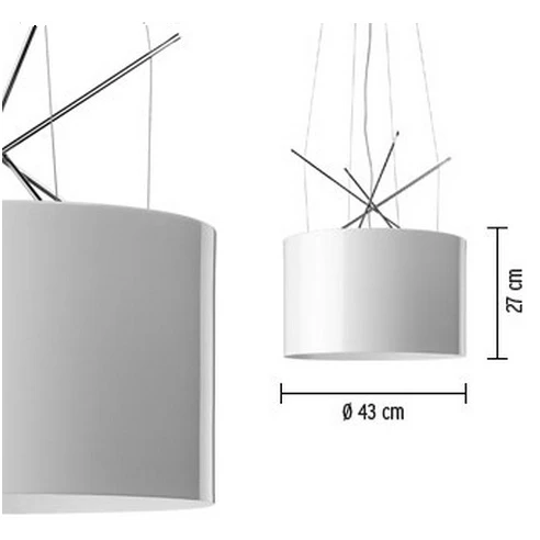 Ray Hanglamp Wit - Flos - Koop Online 6 Ray Hanglamp Wit - Flos - Koop Online - Afbeelding 4