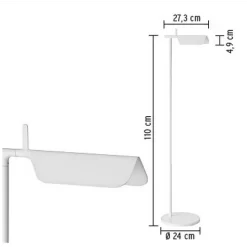 Tab F LED VloerLamp Wit - Flos - Koop Online -Flos-NL 354 3 1
