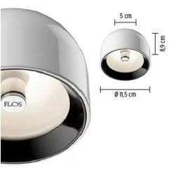 Wan Plafondlamp/Wandlamp Wit - Flos - Koop Online -Flos-NL 798 4 1