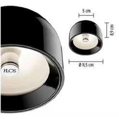 Wan Plafondlamp/Wandlamp Zwart - Flos - Koop Online -Flos-NL 800 4 1