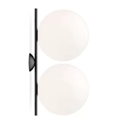 IC C/W2 Double Plafondlamp/Wandlamp Zwart - Flos - Koop Online