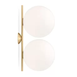 IC C/W2 Double Plafondlamp/Wandlamp Messing - Flos - Koop Online