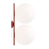 IC C/W2 Double Plafondlamp/Wandlamp Burgundy - Flos - Koop Online 2 IC C/W2 Double Plafondlamp/Wandlamp Burgundy - Flos - Koop Online -Flos-NL 8059607031797 iccw2doublevaeglampeburgundy flos1