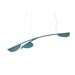 Almendra S3 Y Long Hanglamp Bay Blue Metallized - Flos - Koop Online