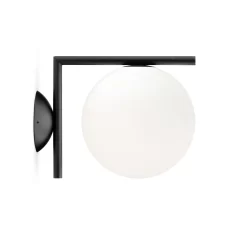 IC C/W1 Plafondlamp/Wandlamp Matte Zwart - Flos - Koop Online