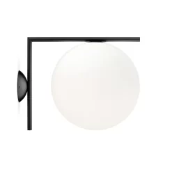 Ic C/W2 Plafondlamp/Wandlamp Matte Zwart - Flos - Koop Online